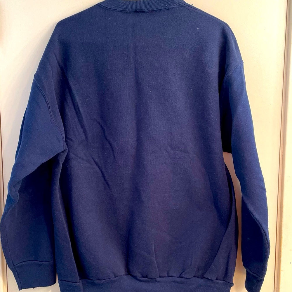 Vintage 80s Chicago Bears Football Blue Sweatshirt X Large CRABLE SPORTSWEAR USA - Picture 3 of 7